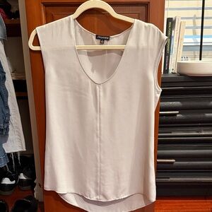 Soprano Sleeveless V-Neck Blouse - Light Gray